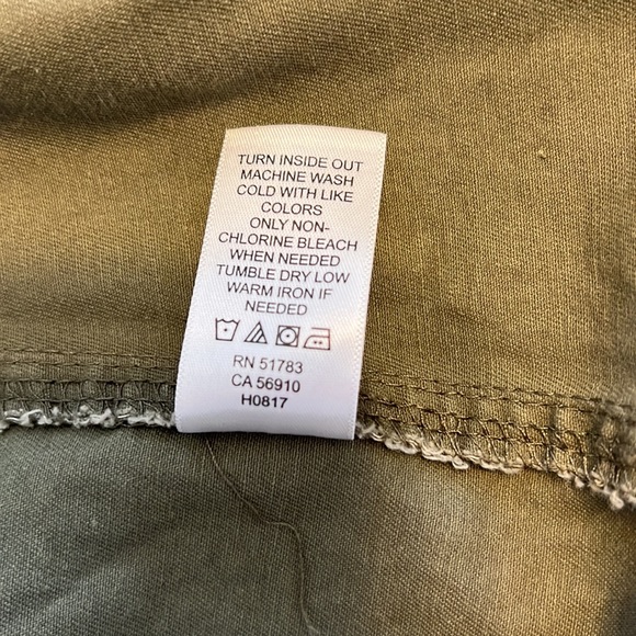 Maurice’s Military Style Jacket Embroidery Distressed Toggle Waist Sz 2 - Picture 9 of 10